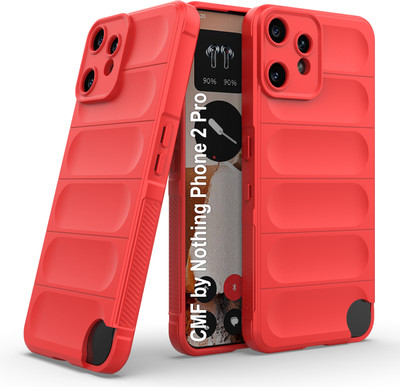 Zapcase Back Cover for CMF by Nothing Phone 2 Pro(Red, 3D Case, Silicon, Pack of: 1)