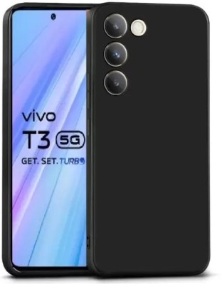 aadhvik Back Cover for Vivo T3 5G(Black, Shock Proof, Pack of: 1)
