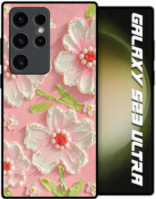 Qrioh Hybrid Back Cover for Samsung Galaxy S23 Ultra 5G(Pink, Grip Case, Pack of: 1)