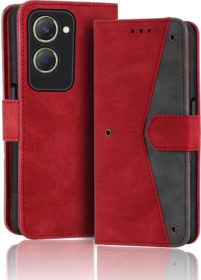 Unistuff Back Cover for Vivo T3 Lite 5G(Brown, Cases with Holder, Pack of: 1)