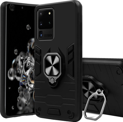 SMARTPOCKET Back Cover for Samsung Galaxy S20 Ultra 5G(Black, Rugged Armor, Pack of: 1)