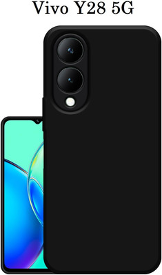 Aaralhub Back Cover for Vivo Y28 5G(Black, Dual Protection, Pack of: 1)