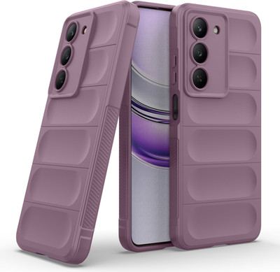 GLOBAL NOMAD Back Cover for Realme 14x 5G(Purple, 3D Case, Silicon, Pack of: 1)