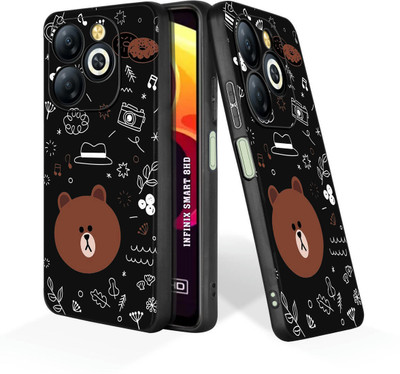 CLASSYPRINT Back Cover for Infinix Smart 8 Hd, Tecno Spark GO 2024, Tecno Spark 20C, Tecno Pop 8(Black)