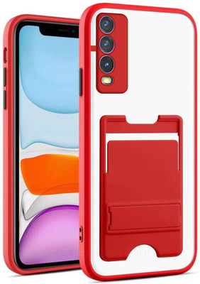 CASE CREATION Back Cover for Vivo Y11s(Red, Rugged Armor, Pack of: 1)