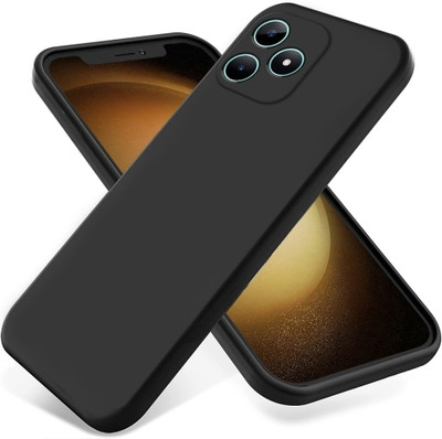 CLOVYR Back Cover for Realme C53/Narzo N53 Silicon Protective Case(Black, Camera Bump Protector, Silicon, Pack of: 1)