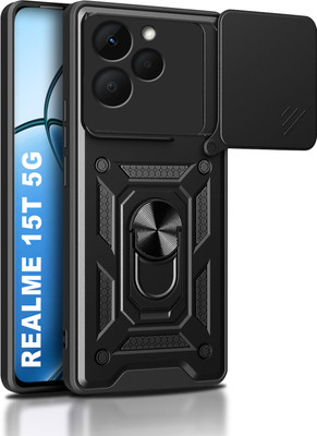 Flipkart SmartBuy Back Cover for realme 15T 5G(Black, Rugged Armor, Pack of: 1)