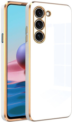 SYOTT Back Cover for Samsung Galaxy A34 5G, Samsung A34 5G, Samsung Galaxy A34, Samsung A34(White, Gold, Camera Bump Protector, Silicon, Pack of: 1)