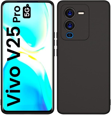 WAREVA Bumper Case for VIVO V25PRO [5G], VIVO V 25 PRO(Black, Shock Proof, Silicon, Pack of: 1)
