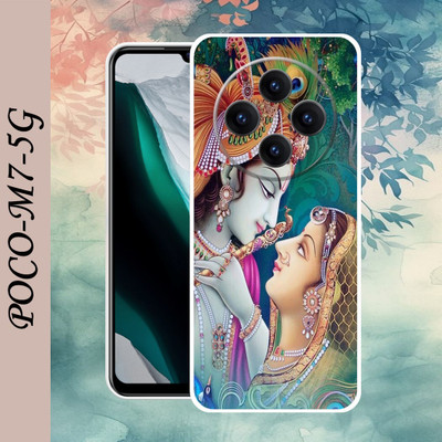 JAIKARA Back Cover for POCO M7 5G(Multicolor, Dual Protection, Silicon, Pack of: 1)