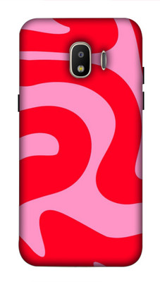 NDCOM Back Cover for Samsung Galaxy J2 2018 Red Retro Pattern(Multicolor, Hard Case, Pack of: 1)