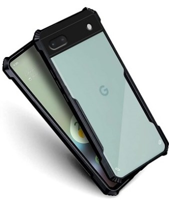 AKSP Back Cover for Google Pixel 6A,Pixel 6A,Google 6A Ultra-Thin Hybrid Hard Protect(Black, Transparent, Dual Protection, Pack of: 1)