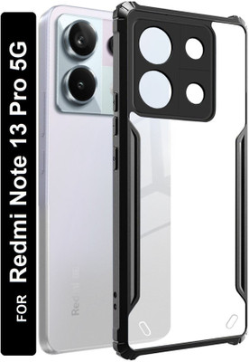myamma Back Cover for Redmi Note 13 Pro 5G(Black, Camera Bump Protector, Pack of: 1)