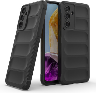 GLOBAL NOMAD Back Cover for Samsung Galaxy F55 5G(Black, 3D Case, Silicon, Pack of: 1)