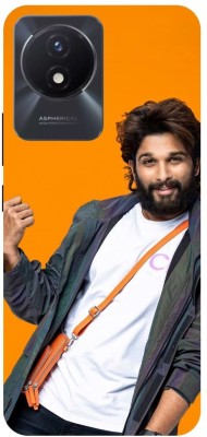 DIKRO Back Cover for vivo Y02t, V2252, ALLU, ARJUN, SOUTH, ACTOR, HERO(Yellow, Hard Case, Pack of: 1)