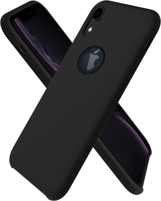 VONZEE Back Cover for iPhone XR Silicone Phone Cover Wireless Charging Support Case(Black, Shock Proof, Silicon, Pack of: 1)