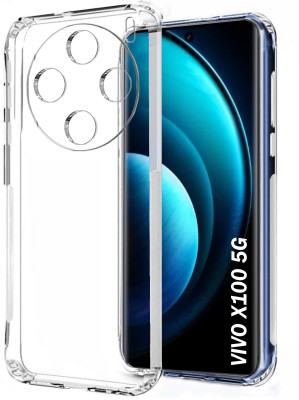 MOBIDEER Back Cover for Vivo X100 5G, Camera Protection, Slim Shockproof, Anti-Dust Plugs Built-in, Bumper Case(Transparent, Flexible, Silicon, Pack of: 1)