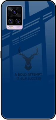 Hocopoco Back Cover for Vivo V20(Blue, Grip Case, Pack of: 1)