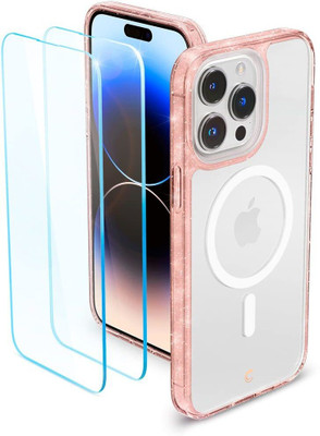 CYRILL Shine Mag Back Cover for Apple iPhone 14 Pro(Pink, Shock Proof, Pack of: 1)