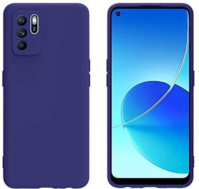 TRUEUPGRADE Back Cover for Oppo Reno 6 Pro 5G(Blue, Camera Bump Protector, Silicon, Pack of: 1)