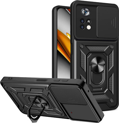 Kypo Back Cover for Poco X4 Pro 5G(Black, Slider, Pack of: 1)