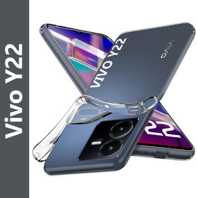 Flipkart SmartBuy Back Cover for Vivo Y22(Transparent, Camera Bump Protector, Silicon, Pack of: 1)