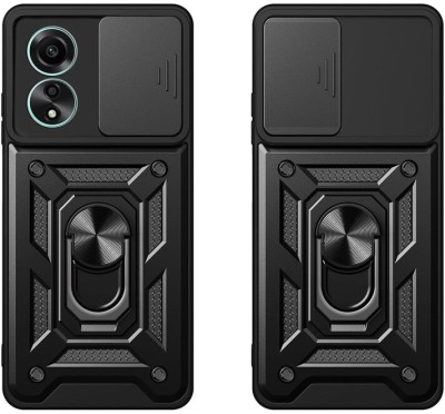 SmartPoint Bumper Case for Oppo A58 4G(Black, Shock Proof, Pack of: 1)