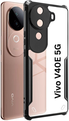 KWINE CASE Back Cover for Vivo V40E 5G(Black, Shock Proof, Pack of: 1)
