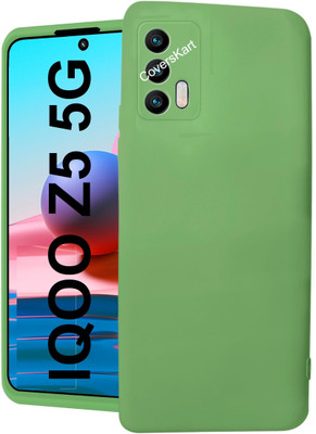 Flipkart SmartBuy Back Cover for IQOO Z5 5G(Green, Camera Bump Protector, Silicon, Pack of: 1)