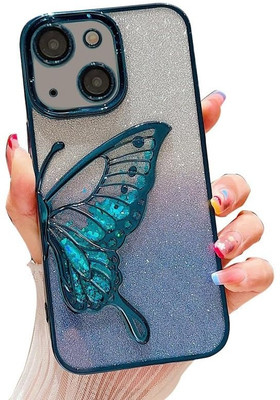 ZimniasO Back Cover for IPHON 13/14 BUTTERFLY COVER(Black, Grip Case, Pack of: 1)