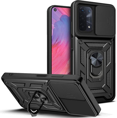 Elica Back Cover for Oppo A74 5G(Black, Hard Case, Pack of: 1)