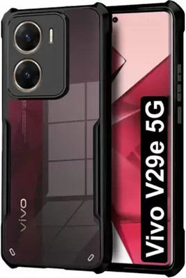 KGL KING Back Cover for Vivo V29e, Vivo V29e 5G(Black, Dual Protection, Pack of: 1)