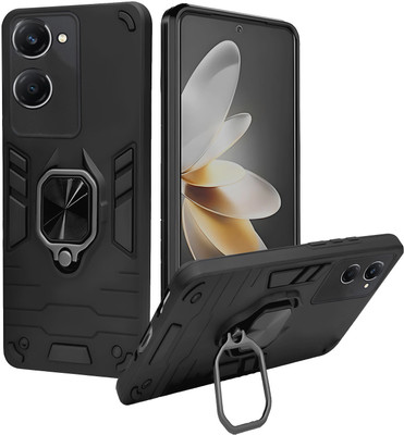 Artistque Back Cover for Vivo Y28s 5G(Black, Ring Case, Pack of: 1)