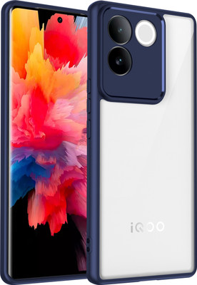 KartV Back Cover for IQOO Z7 Pro 5G(Blue, Transparent, Camera Bump Protector, Pack of: 1)
