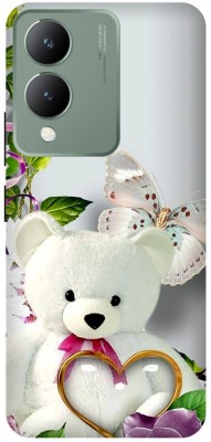 Rockyard Back Cover for vivo Y17s, V2310, TEDDY, BEER, CARTOON, DOLL, LOVE(White, Flexible, Silicon, Pack of: 1)