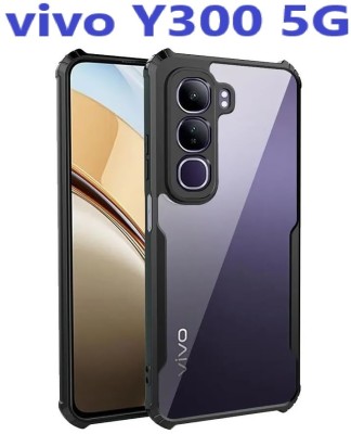 welldesign Back Cover for Vivo Y300 5G(Transparent, Black, Shock Proof, Pack of: 1)