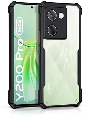 kursa hub Back Cover for Vivo Y300 Plus 5G / Vivo Y200 Pro 5G-b2(Black, Camera Bump Protector, Pack of: 1)