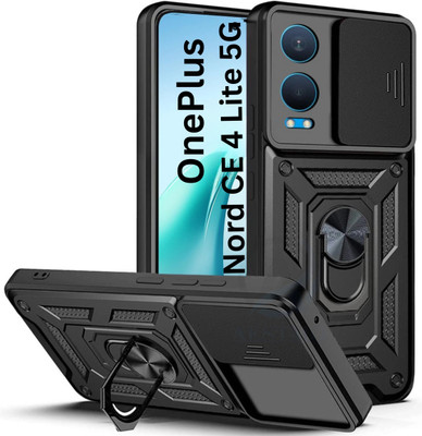 Fablue Back Cover for OnePlus Nord CE4 lite 5G(Black, Rugged Armor, Pack of: 1)