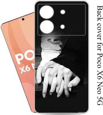 Flipkart SmartBuy Back Cover for Poco X6 Neo 5G(Black, White, Grip Case, Silicon, Pack of: 1)