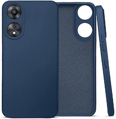 ZAMN Back Cover for OPPO A78 5G(Blue, Silicon, Pack of: 1)
