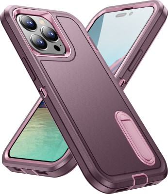 XOOF Back Cover for Apple iPhone 14 Pro Max(Purple, Pink, Ring Case, Pack of: 1)