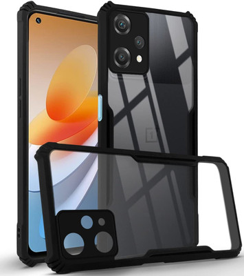 Kreatick Back Cover for ONEPLUS -NORD CE 2 LITE (5G) (Crystal Glass Back | Camera Protection | Shockproof )(Black, Grip Case, Pack of: 1)