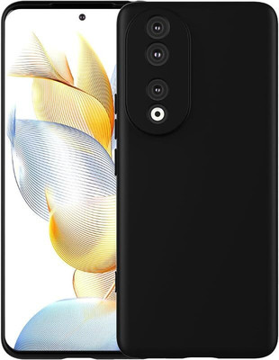 RUNICHA Back Cover for Honor 90 5G,Honor 90(Black, Grip Case, Silicon, Pack of: 1)