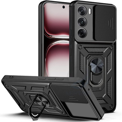 Flipkart SmartBuy Back Cover for OPPO Reno 12 5G(Black, Slider, Pack of: 1)