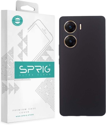 Sprig Liquid Silicone Back Cover for Vivo V29e 5G, Vivo V29e, V29e(Black, Shock Proof, Silicon, Pack of: 1)