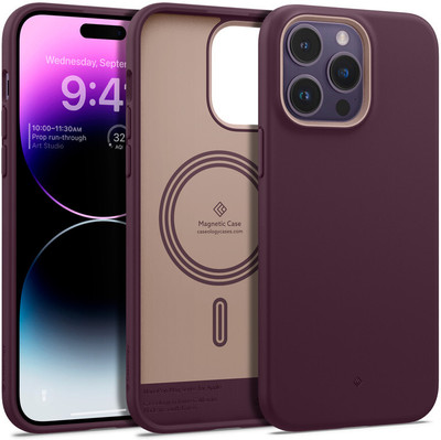 Caseology by Spigen Nano Pop Mag Back Cover for Apple iPhone 14 Pro Max(Maroon, Magsafe, Pack of: 1)