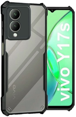 vmt stock Back Cover for vivo Y17s(Black, Shock Proof, Silicon, Pack of: 1)