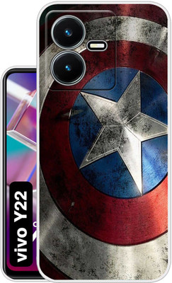 Case Club Back Cover for vivo y22(Silver, Grip Case, Silicon, Pack of: 1)