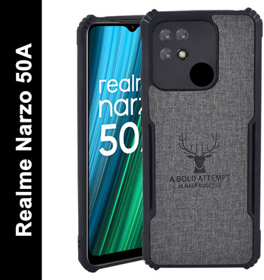 Flipkart SmartBuy Back Cover for Realme Narzo 50A(Black, Shock Proof, Pack of: 1)