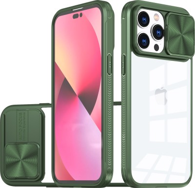 XOOF Back Cover for Apple iPhone 14 Pro Max(Green, Slider, Pack of: 1)